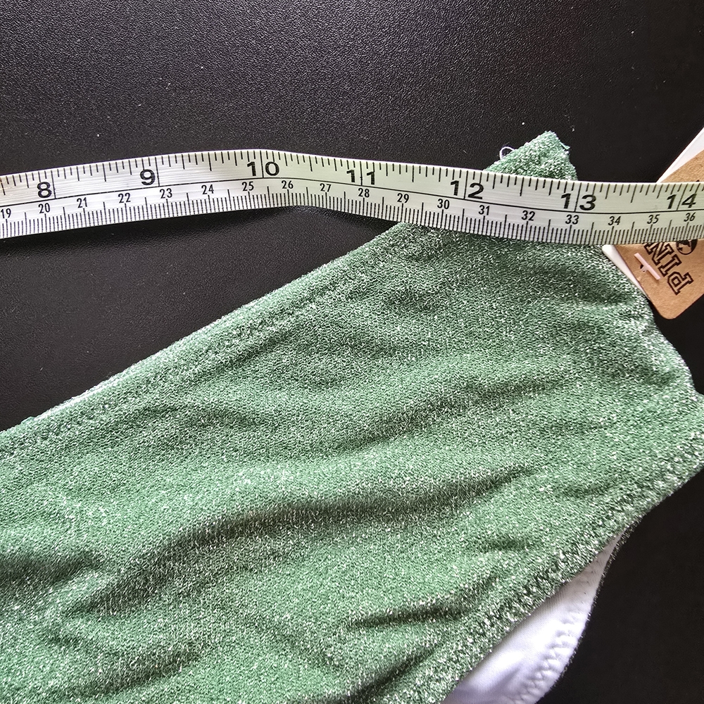 PINK Victoria's Secret Green Glitter Bikini - Picture 5 of 9
